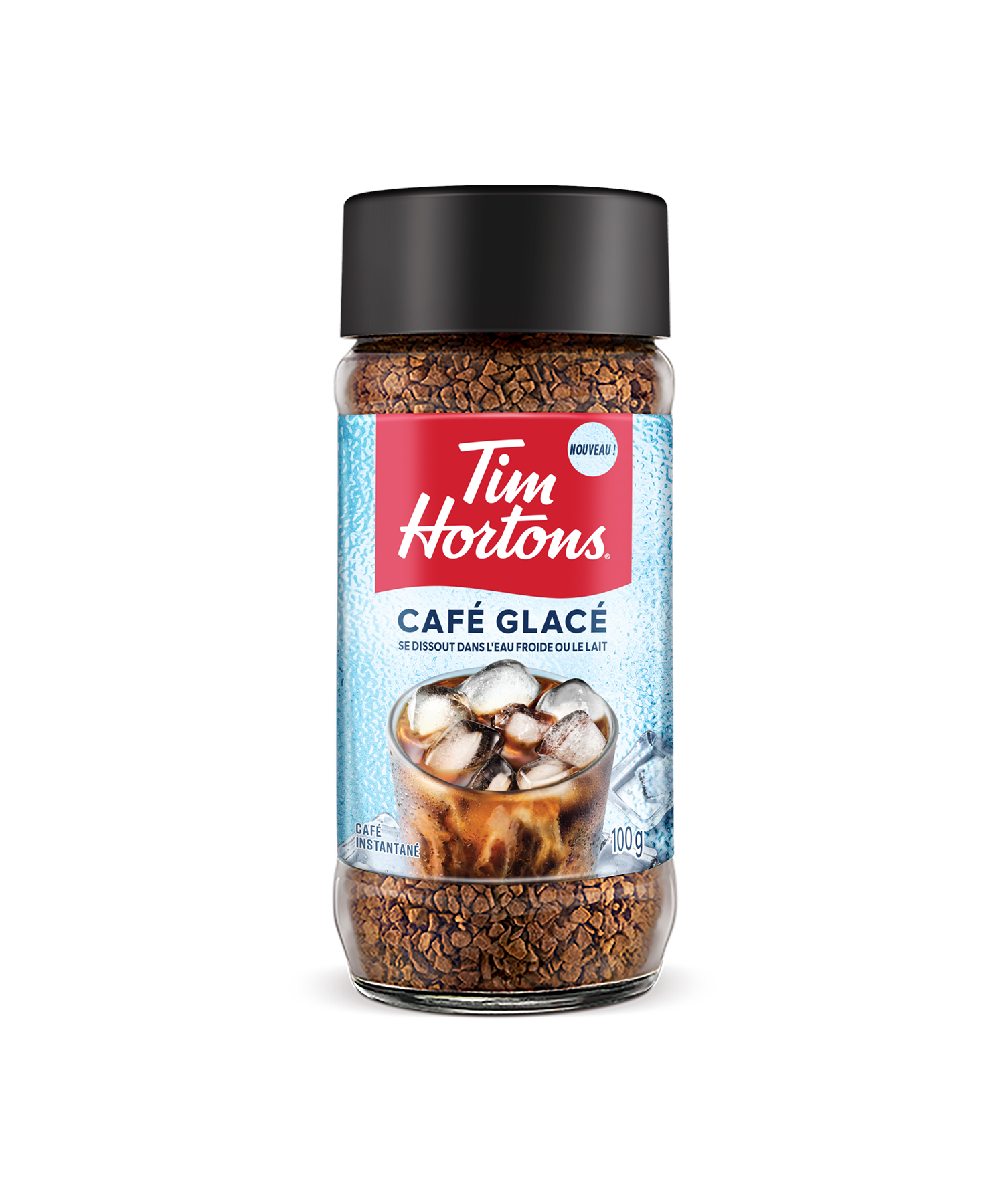 Tim Hortons Instant Iced Coffee - 100g jar | Pot de 100 g de café glacé instantané Tim Hortons - Image #2