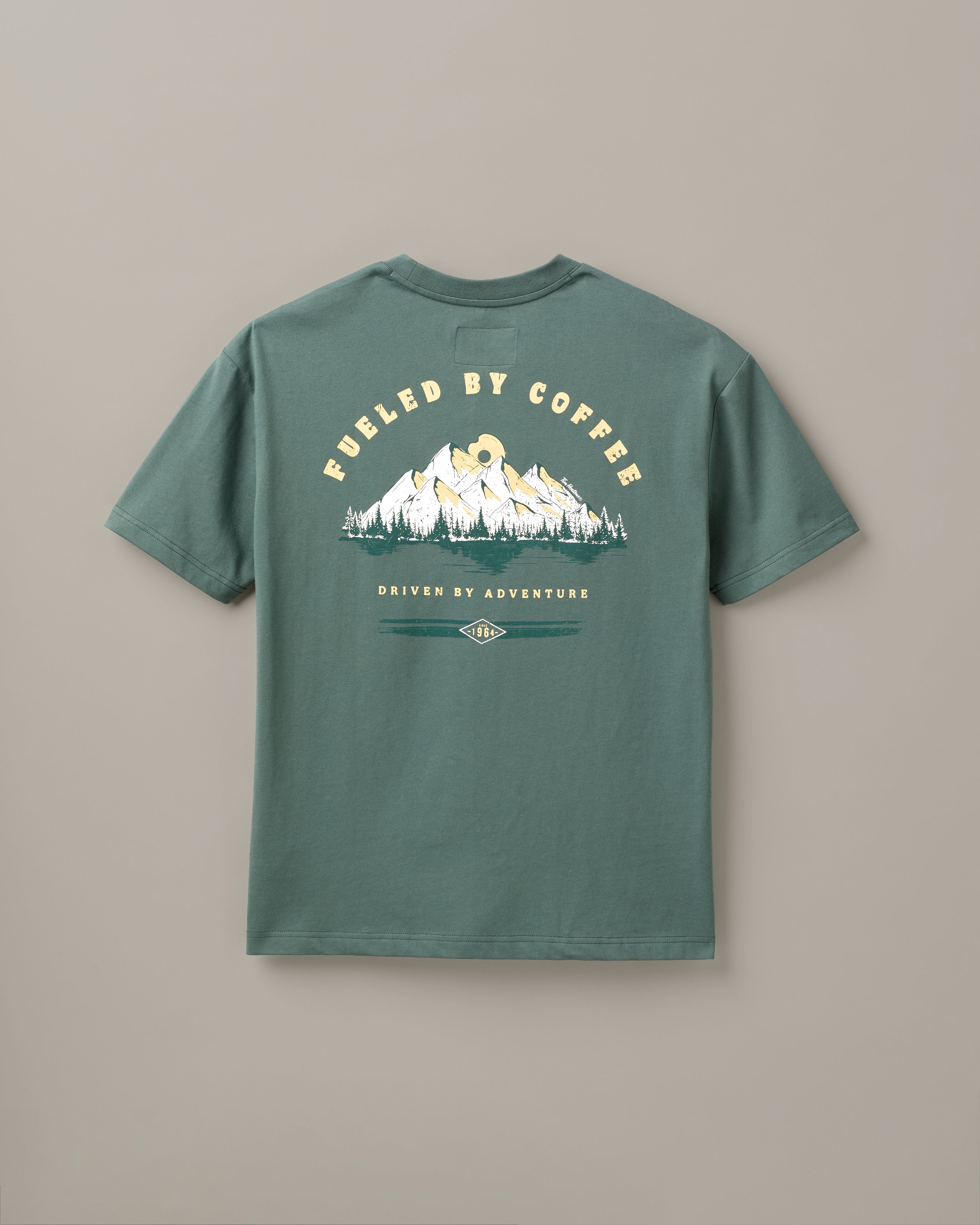 Fueled by Coffee Unisex T-Shirt - Forest Green - TimShop - Image #4