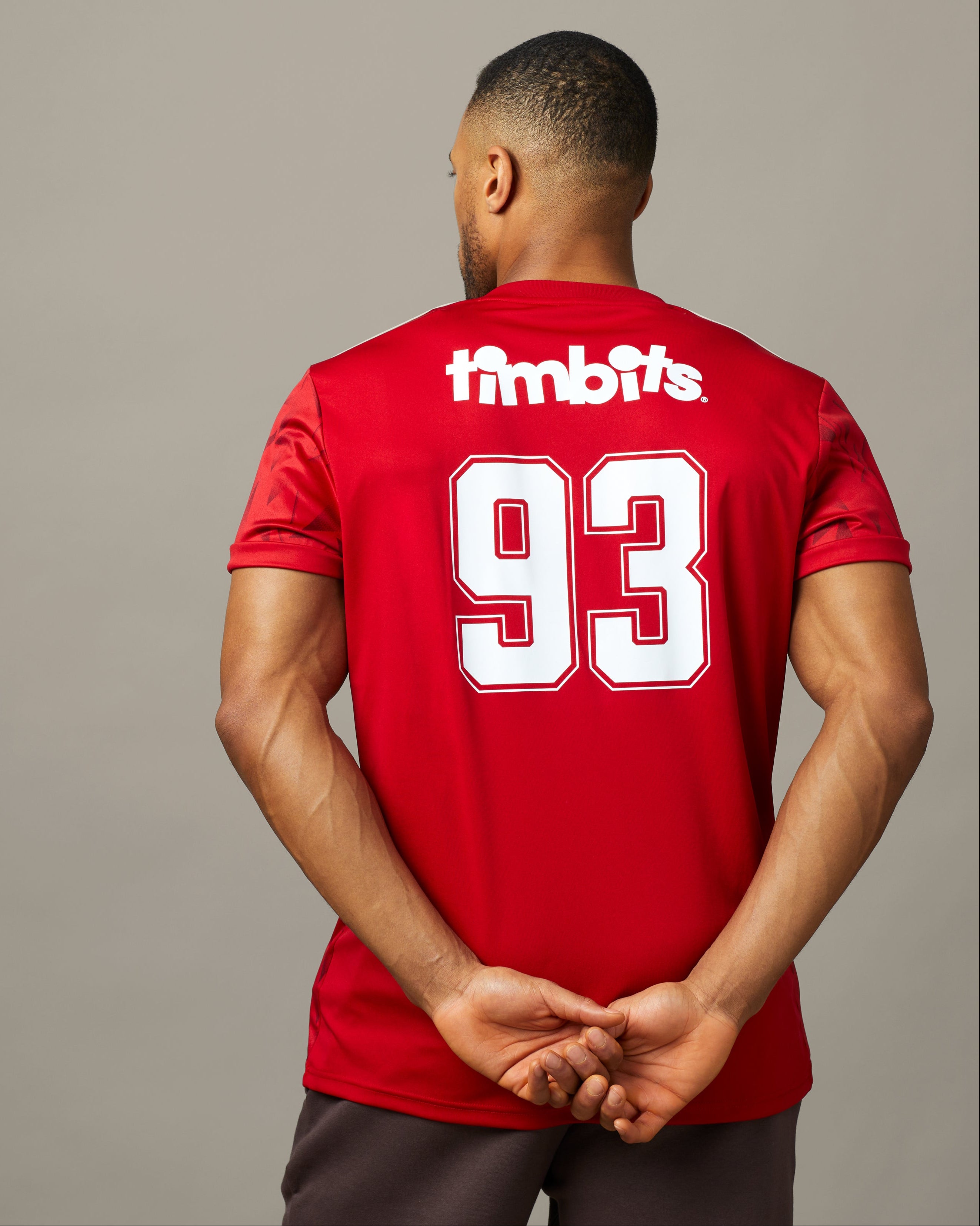 Timbits x Adidas slim fit soccer jersey with V-neck design | Chandail Soccer Timbits x Adidas à coupe ajustée avec col en V - Image #2