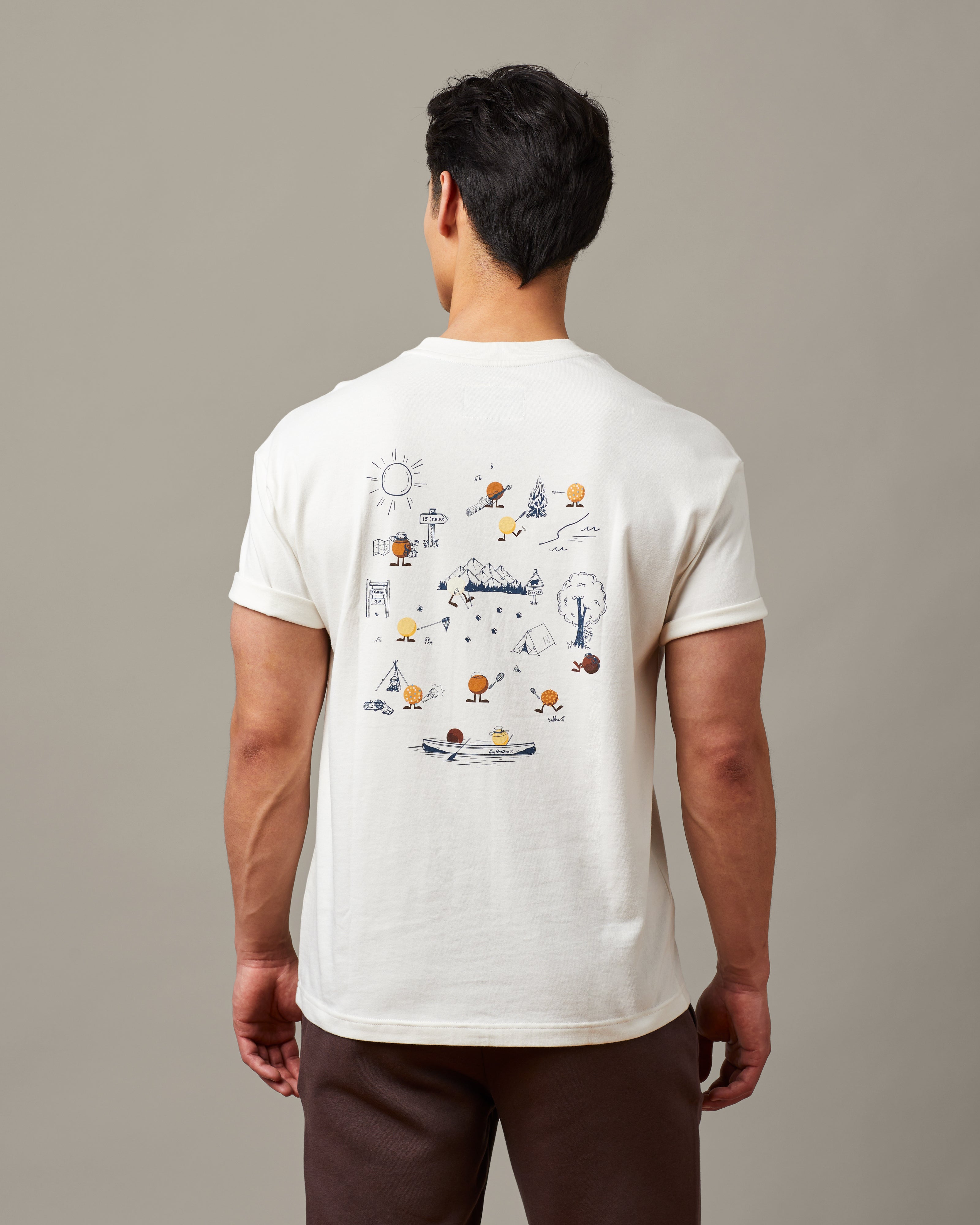 Natural unisex t-shirt featuring Timbits® Camp graphic | T-shirt unisexe couleur naturelle des camps Timbits®. - Image #3
