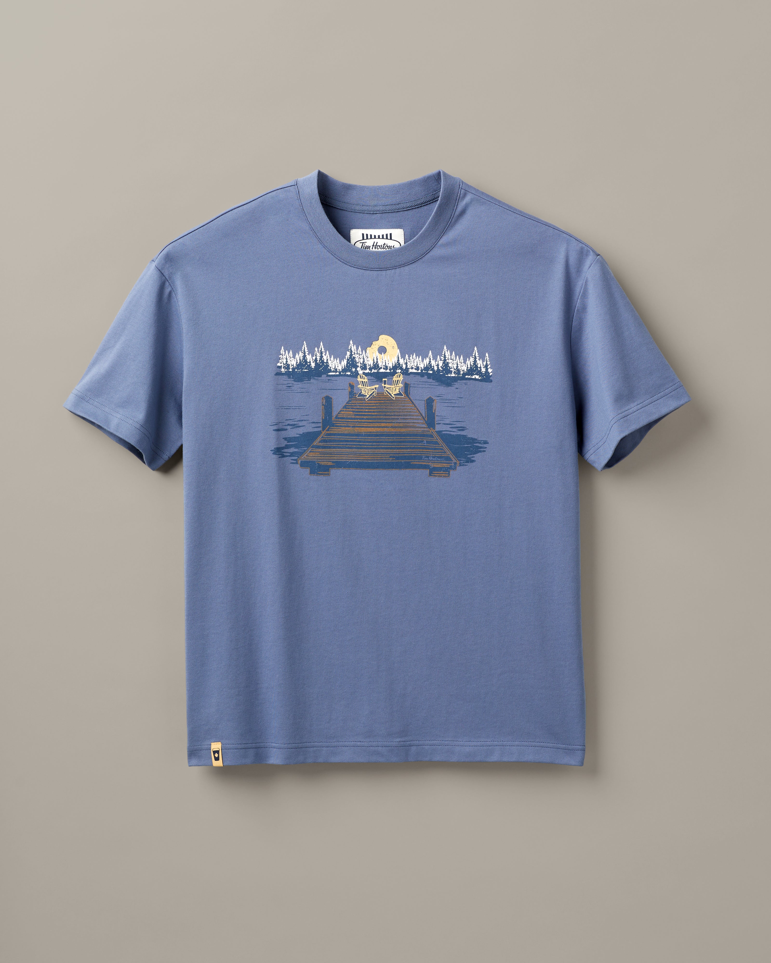 The Great Lakes Unisex T-Shirt - Steel Blue - TimShop - Image #3