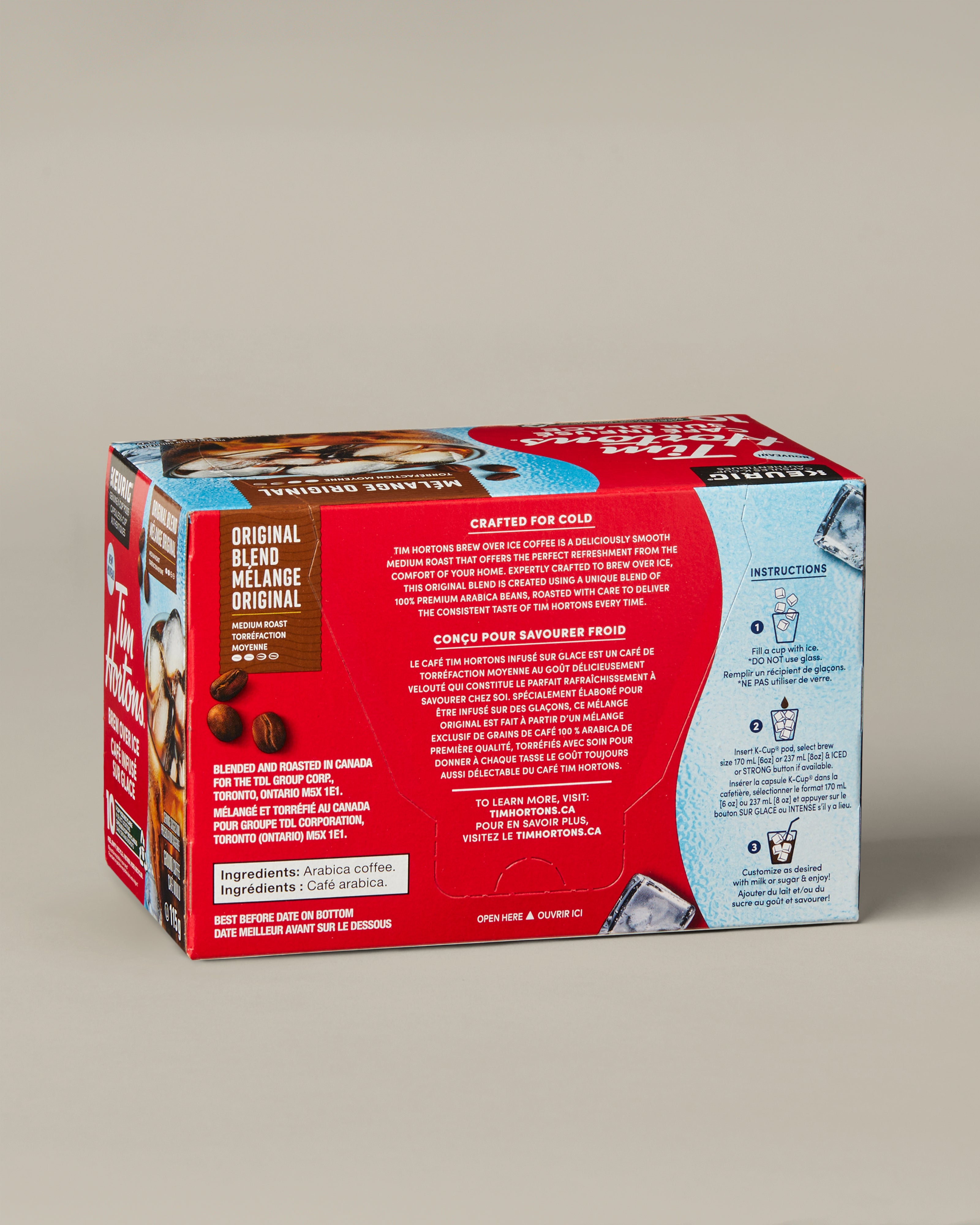 Tim Hortons Brew Over Ice Original flavor K-Cup - 10 pack | Boîte de 10 capsules K-Cup café sur glace Tim Hortons – Mélange original - Image #2