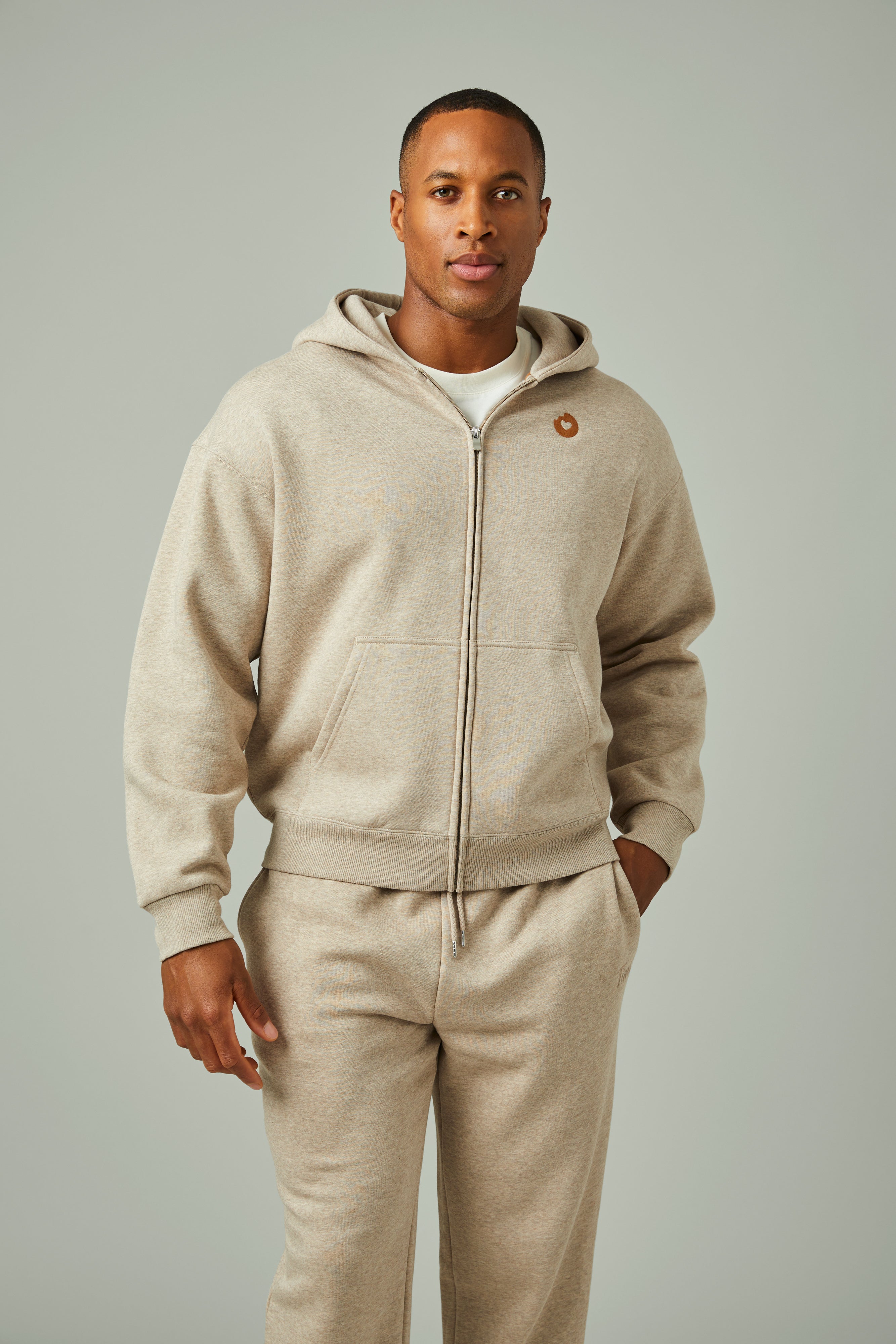 Donut Love Full Zip Hoodie - Iced Capp® Marl - Image #2