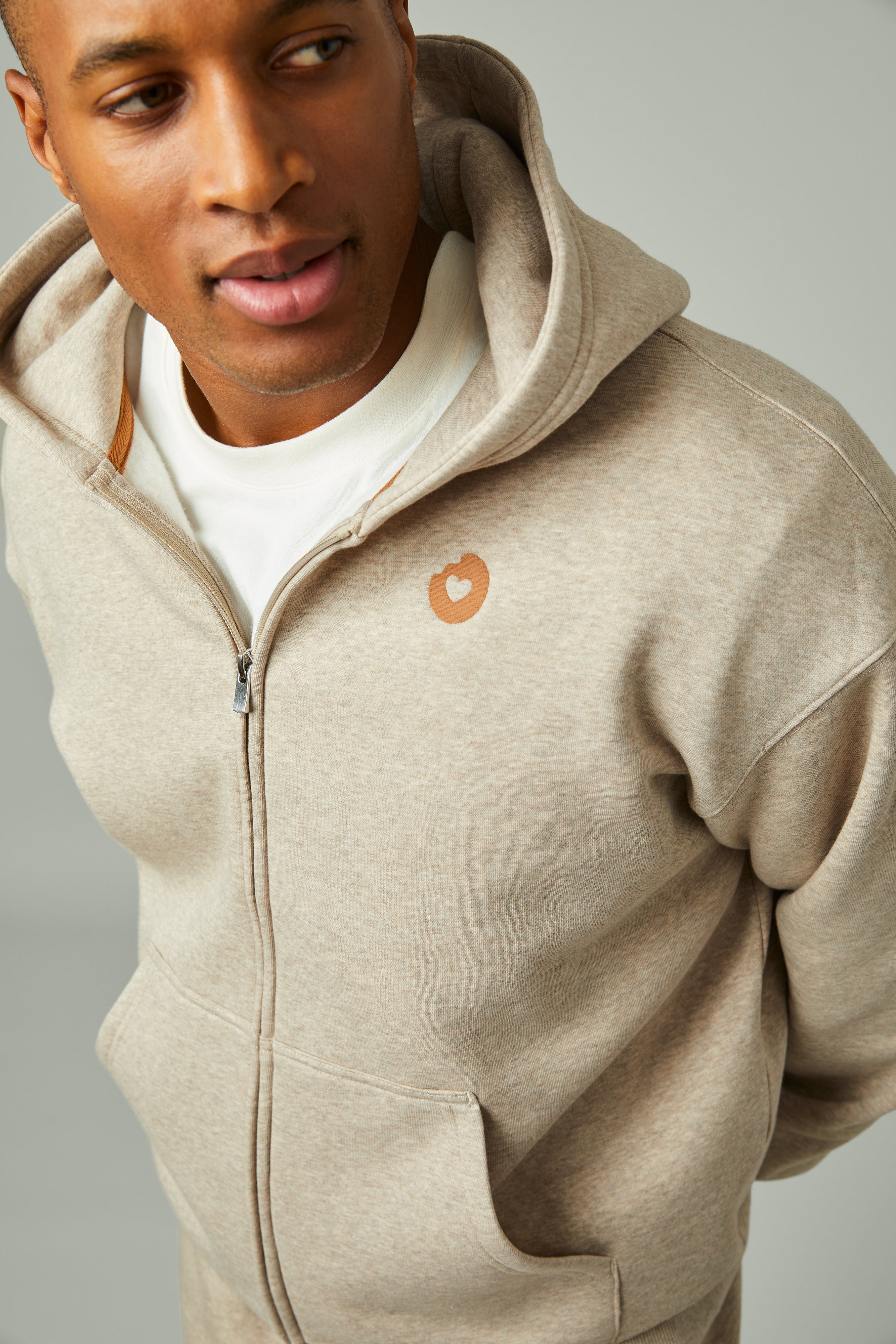 Donut Love Full Zip Hoodie - Iced Capp® Marl - Image #3