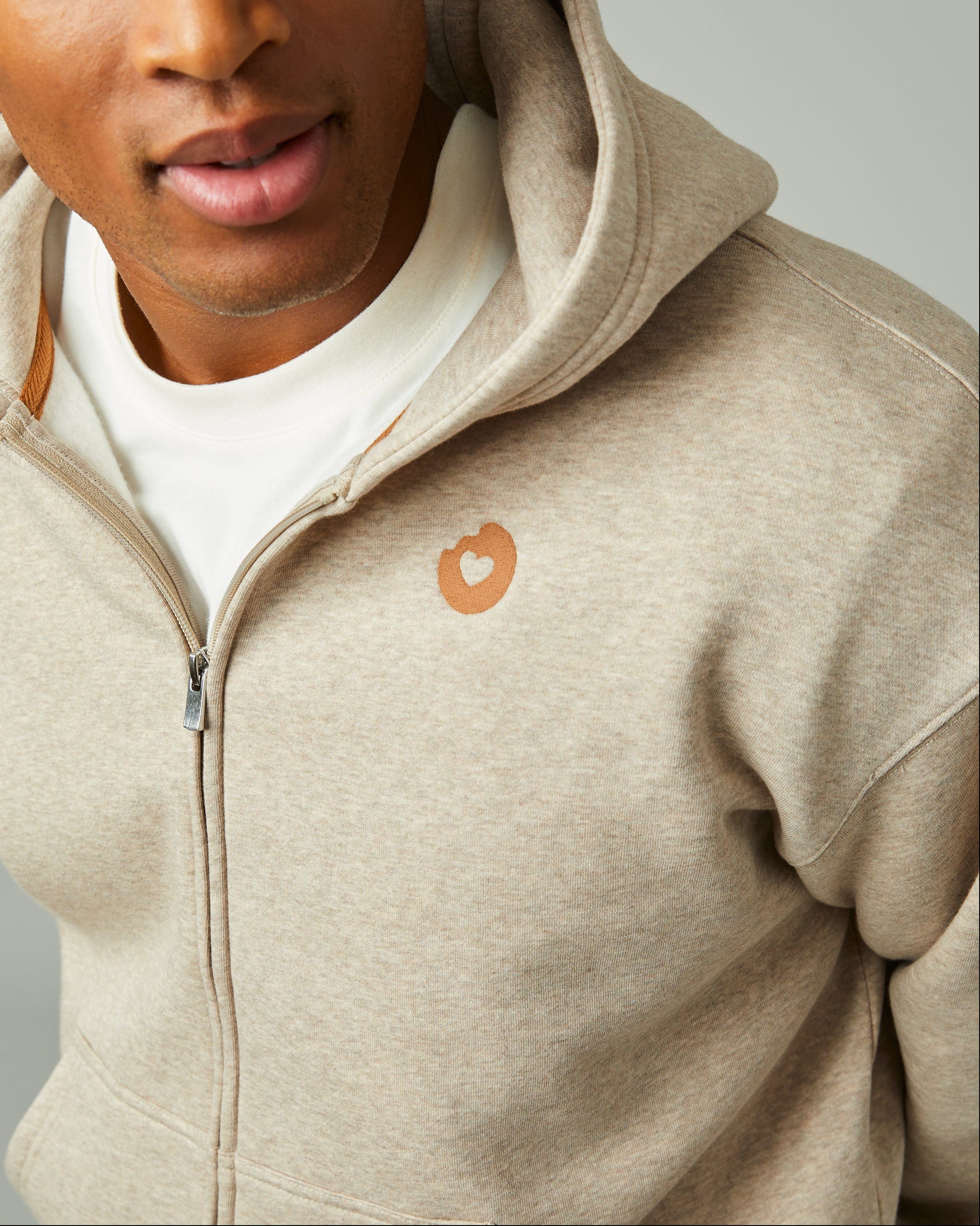 Donut Love Full Zip Hoodie - Iced Capp® Marl - TimShop - Image #3