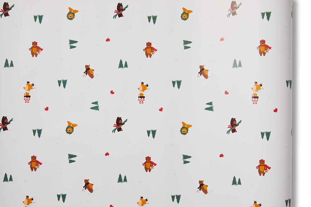 Tim Hortons set of 2 holiday gift wrapping paper bundle | Ensemble de 2 papiers d’emballage des Fêtes Tim Hortons - Image #4