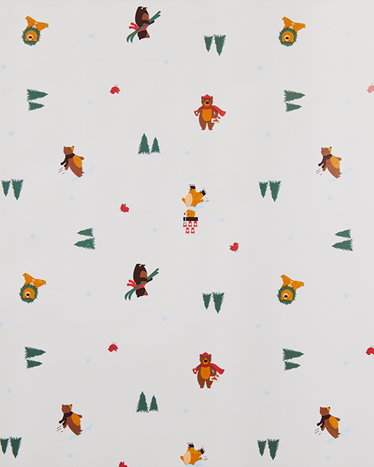 Tim Hortons set of 2 holiday gift wrapping paper bundle | Ensemble de 2 papiers d’emballage des Fêtes Tim Hortons  - Image #2