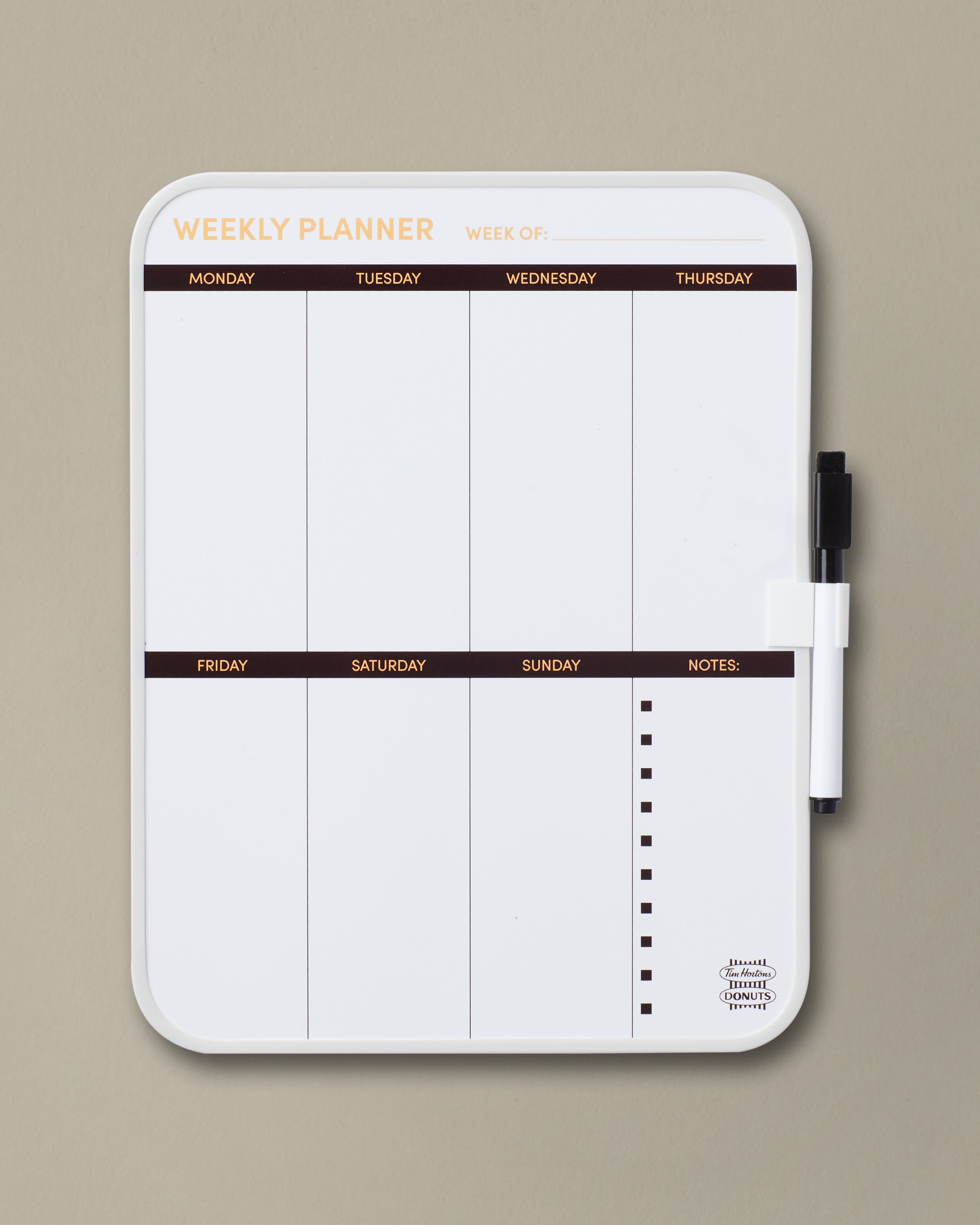 Weekly Dry Erase Board - TimShop - Image #1