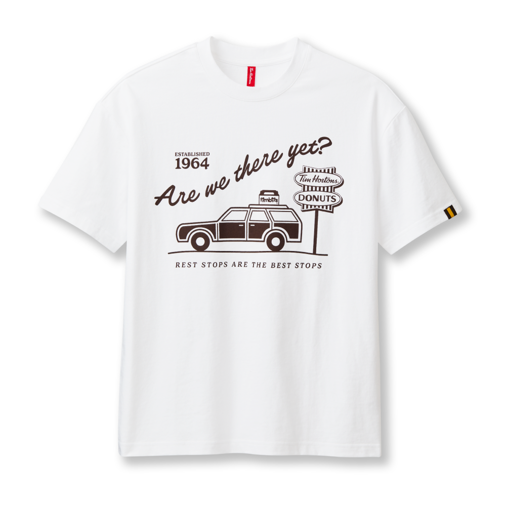 Tim Hortons Shirt Are We There Yet Unisex T Shirt White L