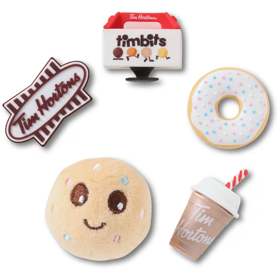 Tim Hortons set of 5 classic Tim Hortons jibbitz charms | Ensemble Tim Hortons de 5 Jibbitz Tim classiques - Image #4