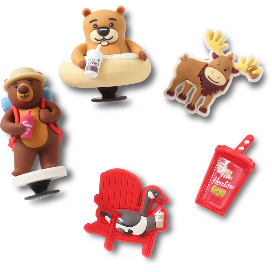 Tim Hortons brew crew set of 5 jibbitz charms | Ensemble Clique du café Tim Hortons de 5 porte-bonheur Jibbitz - Image #4