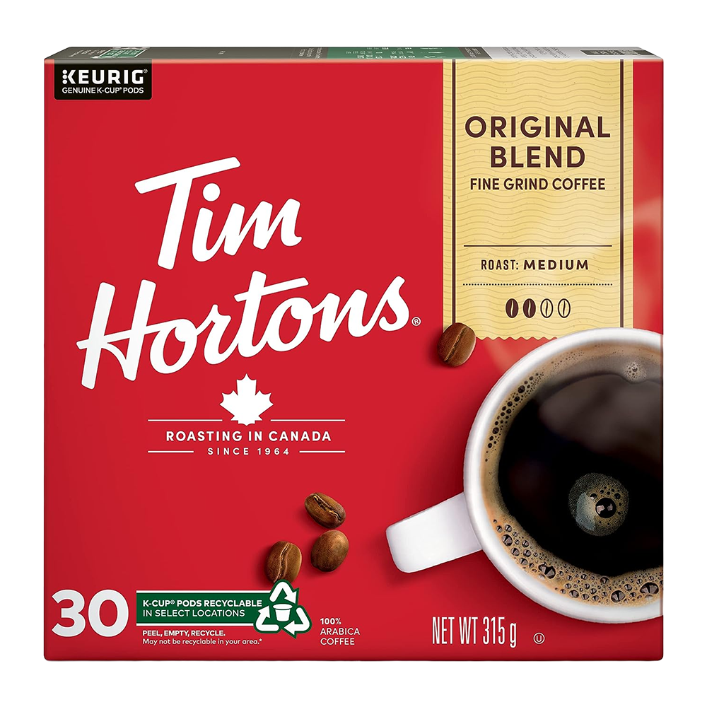 Original Blend Coffee K-Cups - Tim Hortons Coffee