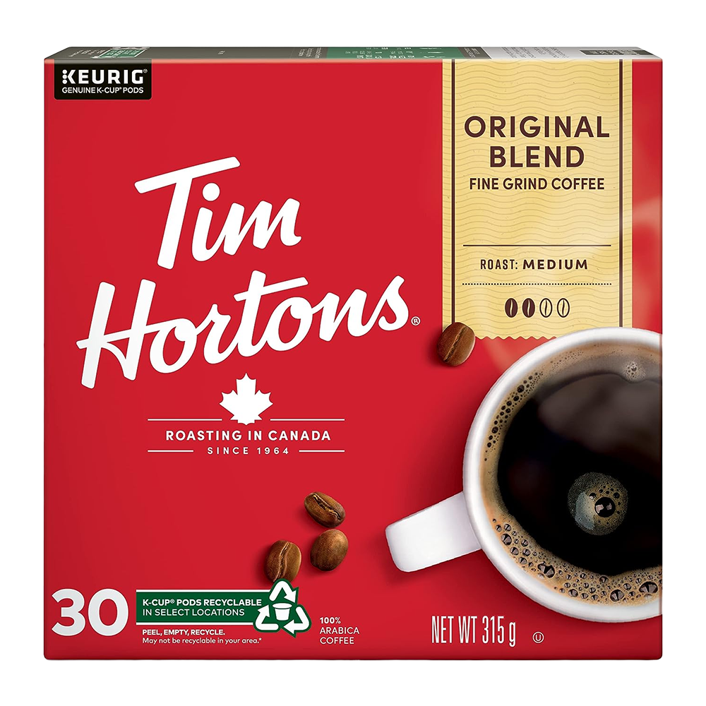 Tim Hortons Coffee Original Blend Coffee K Cups 30 Count TimShop