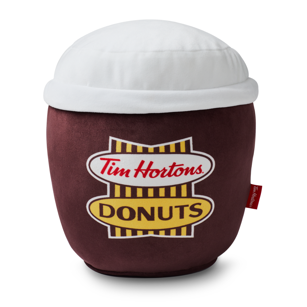 Retro Logo Cup Shaped Pillow - TimShop - Image #1
