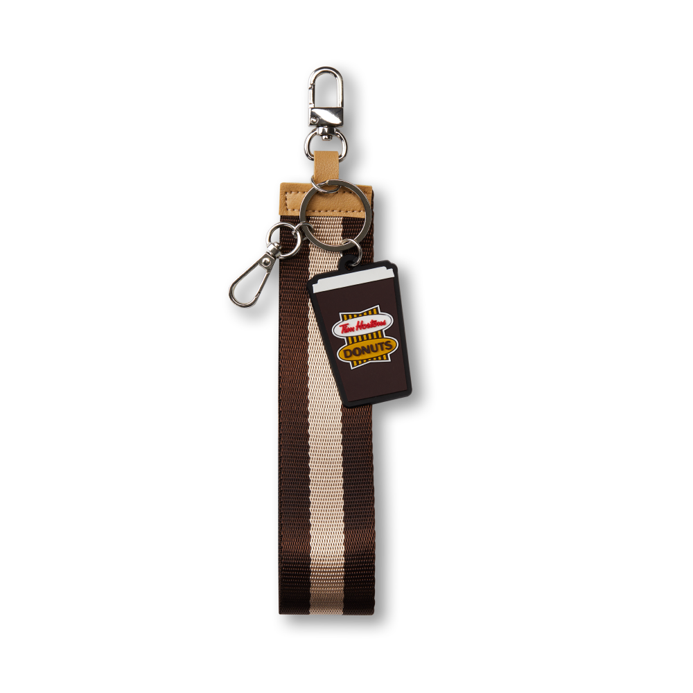 Retro Logo Keychain with Silicone Charm - TimShop - Image #1