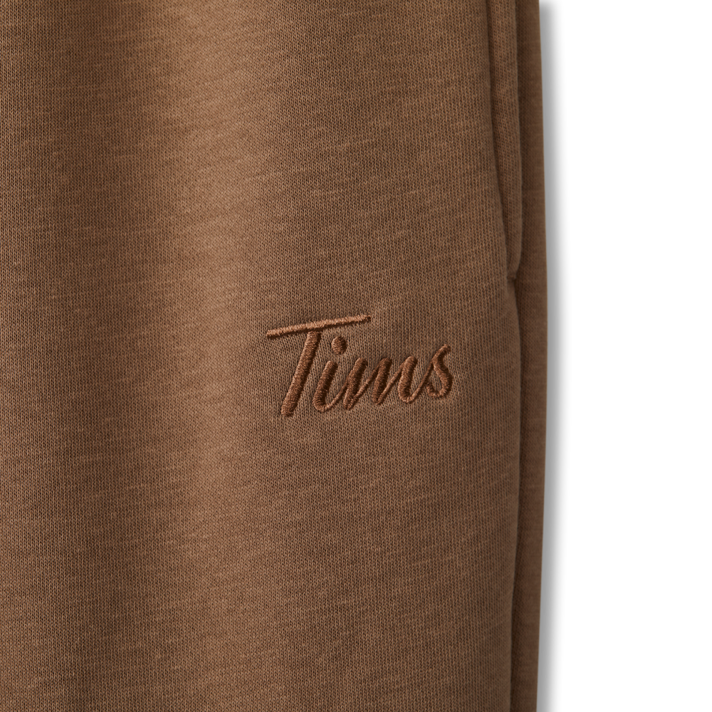 Pantalon en coton ouaté unisexe – Caramel : Pantalon en coton ouaté ultradoux de coupe décontractée et de couleur caramel, à porter au quotidien. - Image #4