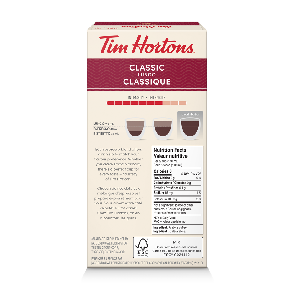 Classic Lungo, Nespresso Compatible Capsules - TimShop - Image #2