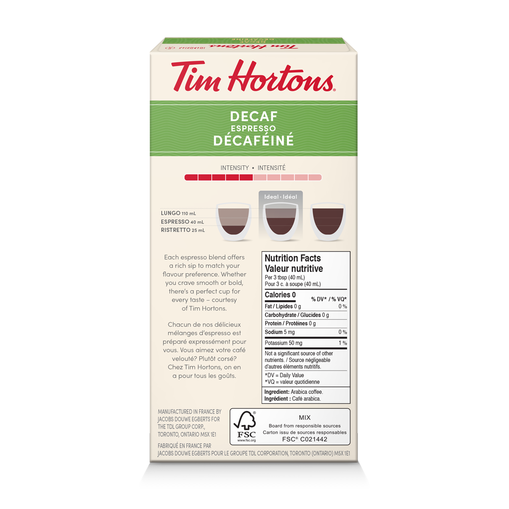 Decaf Espresso, Nespresso Compatible Capsules - TimShop - Image #2