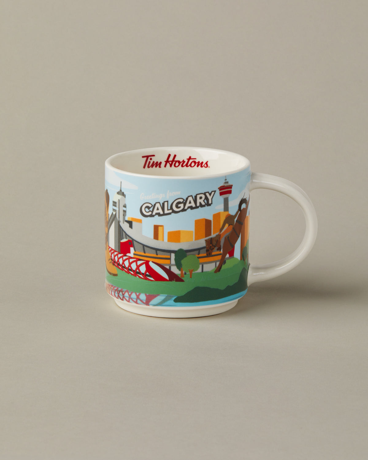 Tim Hortons Ceramic Mug | 16oz | Calgary Skyline Design | TimShop