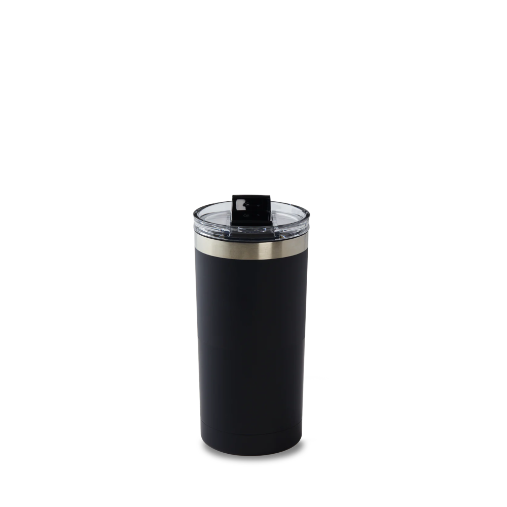 16oz Stainless Steel Travel Tumbler - Two Tone Black - Secondary Image