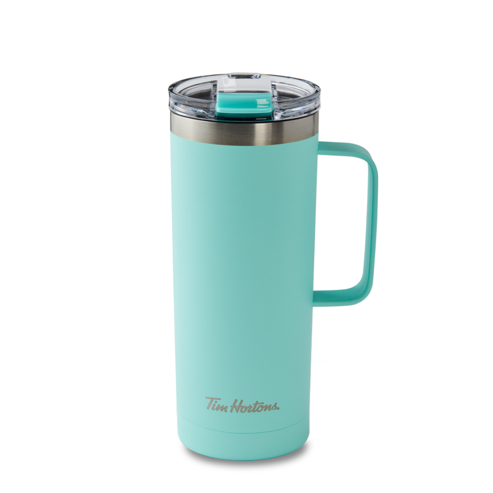 Tim Hortons Tumbler | 20oz Stainless Steel Travel Tumbler - Aqua | TimShop