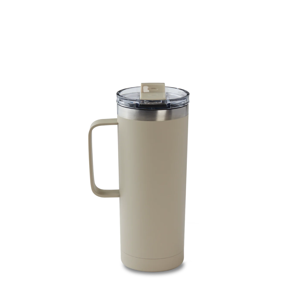 20oz Stainless Steel Travel Tumbler - Beige - Secondary Image