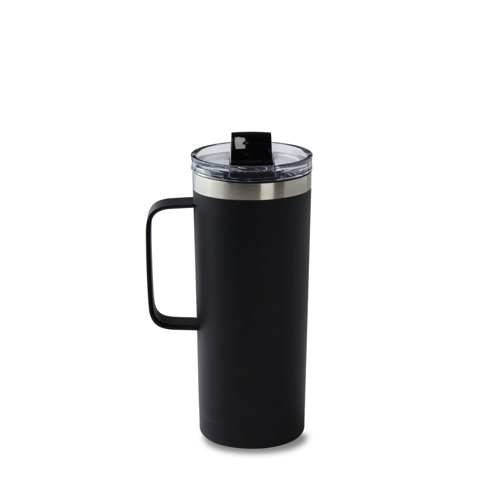 20oz Stainless Steel Travel Tumbler - Black - Secondary Image