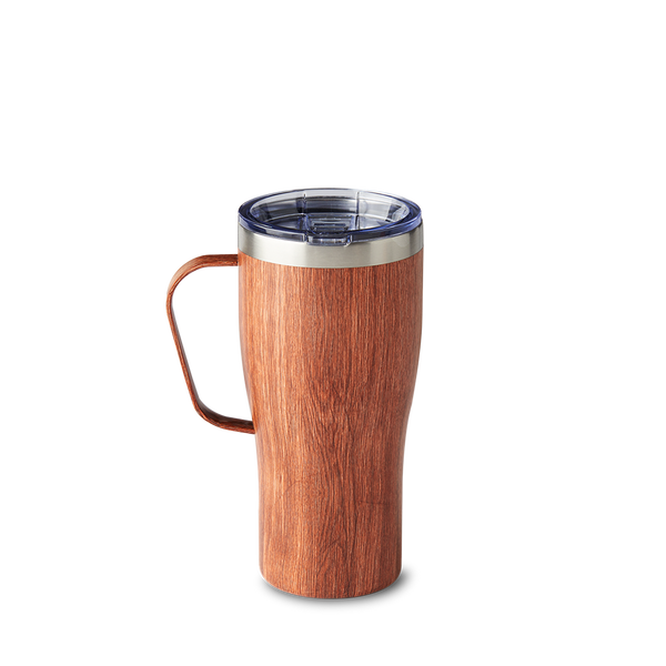 Tim Hortons Travel Mug | 20oz Stainless Steel | Wood Finish Travel Mug ...
