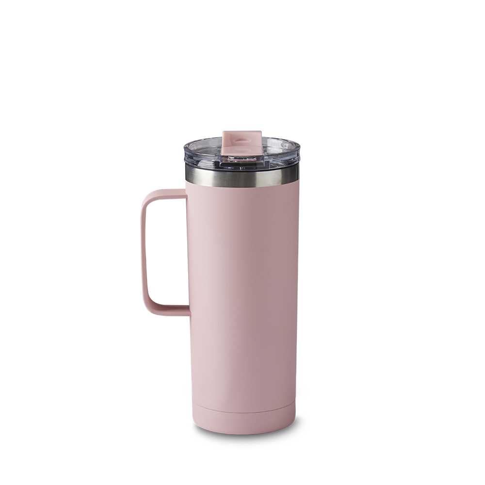 20oz Stainless Steel Travel Tumbler - Pink - Secondary Image