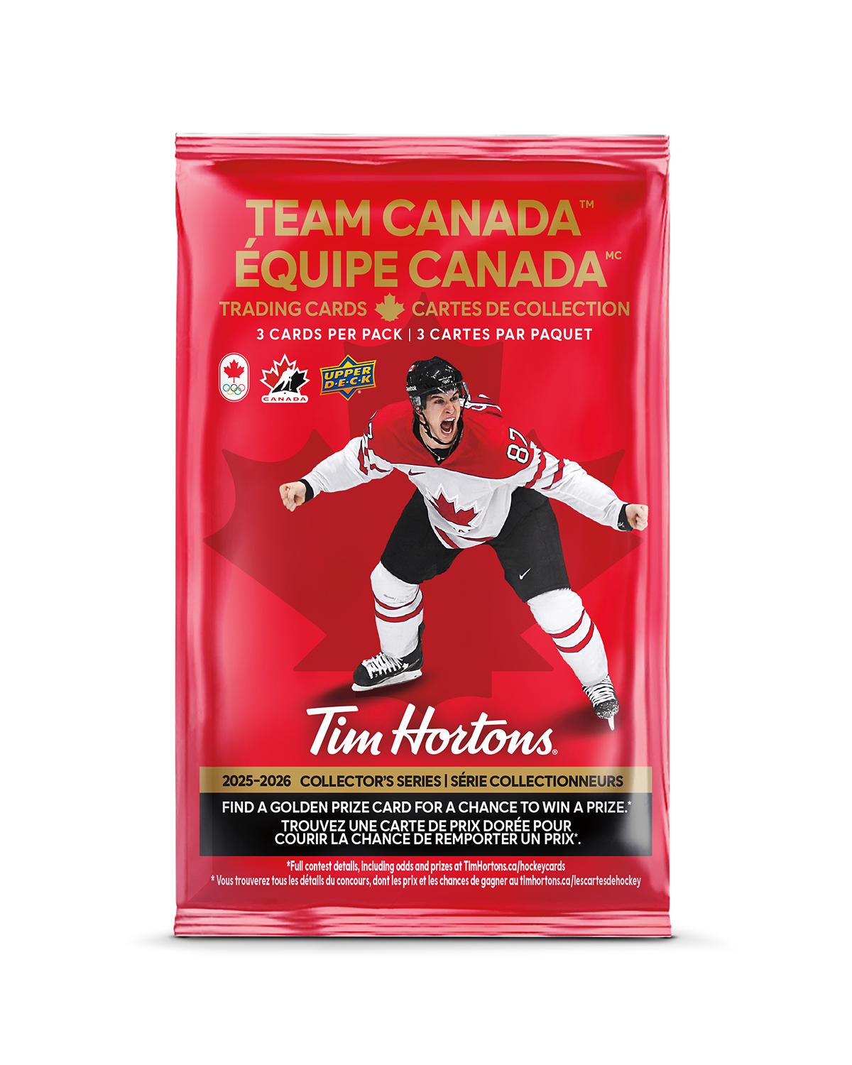Limited edition Tim Hortons Team Canada Trading Cards - 10 Pack | Ensemble de 10 paquets de cartes de hockey Équipe Canada de Tim Hortons en édition limitée