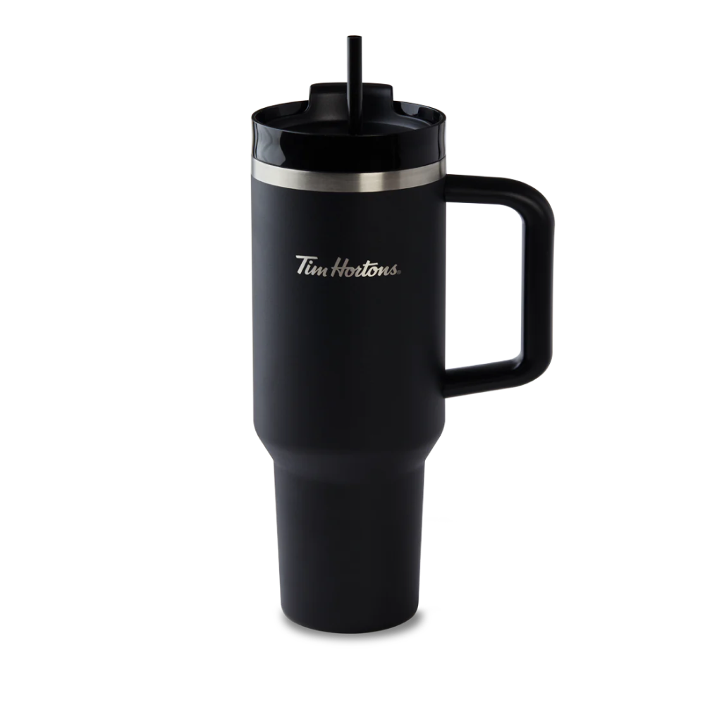 Tims Everyday Drinkware 40 oz steel tumbler || Tasse en acier inoxydable de 40 oz de la collection Indispensables de Tim