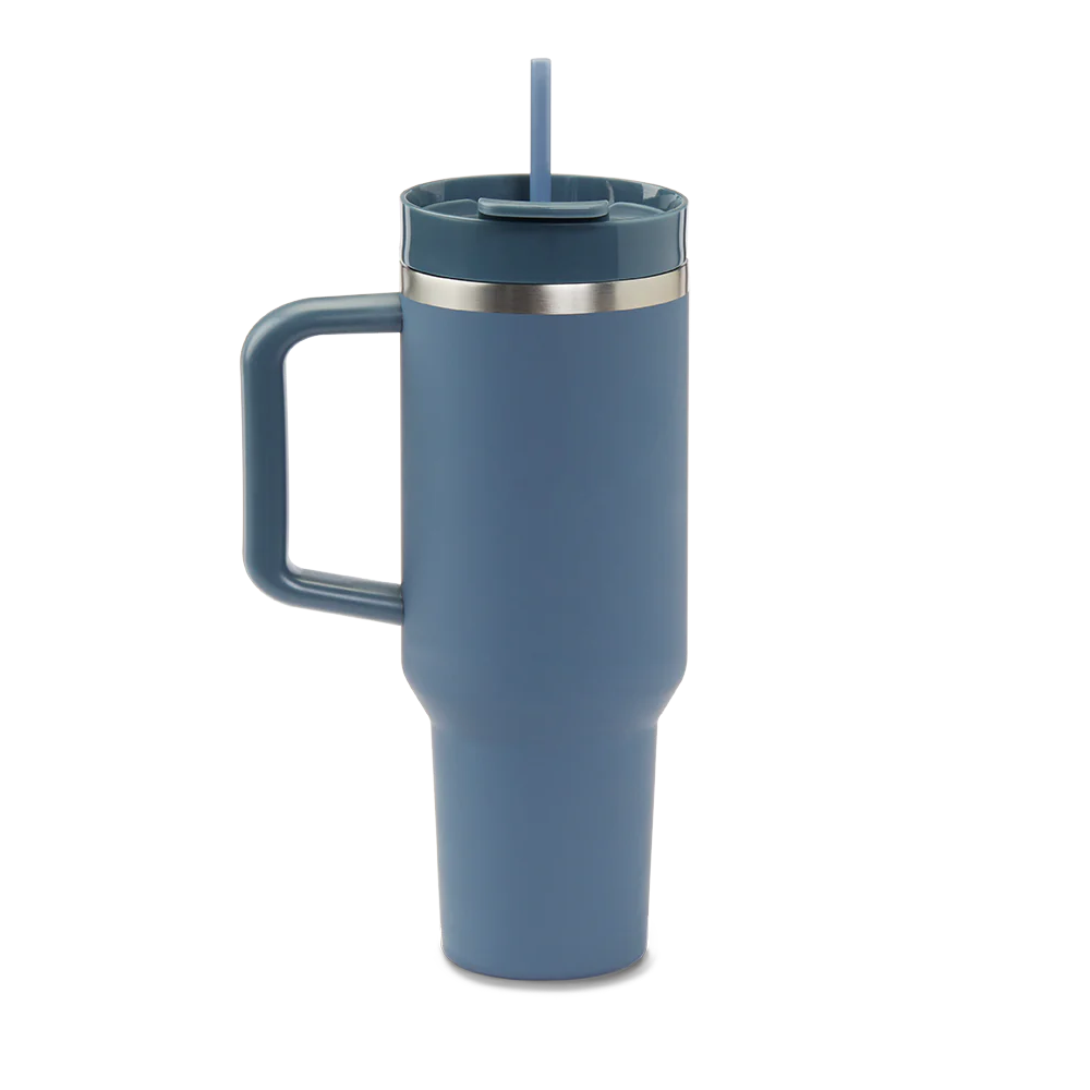 Tasse en acier inoxydable de 40 oz – Bleu marine - Secondary Image