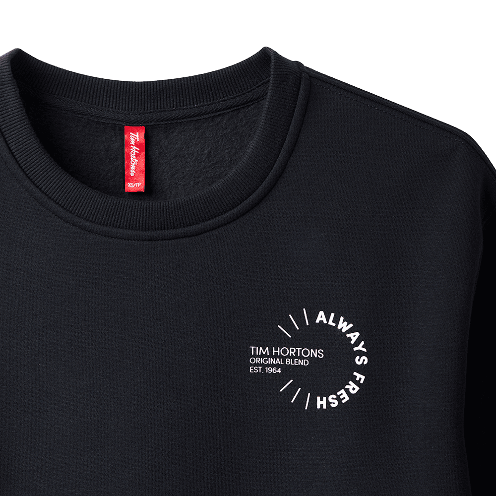 Always Fresh Unisex Crewneck Sweatshirt - Black - TimShop - Image #4