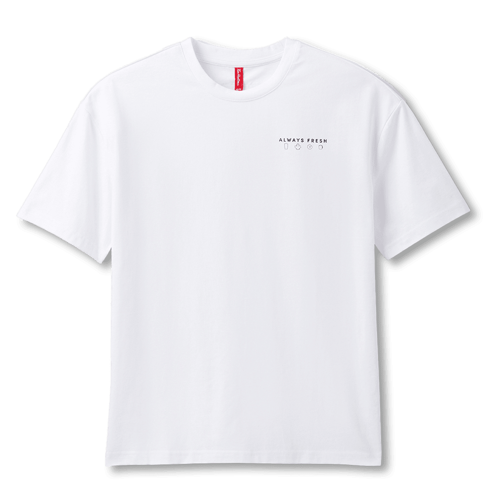 Always Fresh Unisex Logo T-Shirt - White - TimShop - Image #1