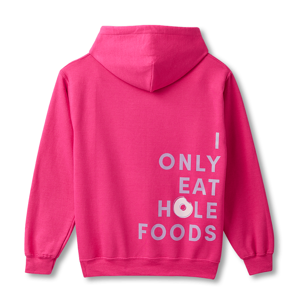 Hole Foods Unisex Hoodie - Pink - TimShop - Image #4