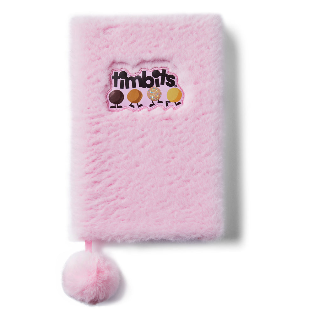 Always Fun Fluffy Journal - Pink Timbits® - TimShop - Image #1