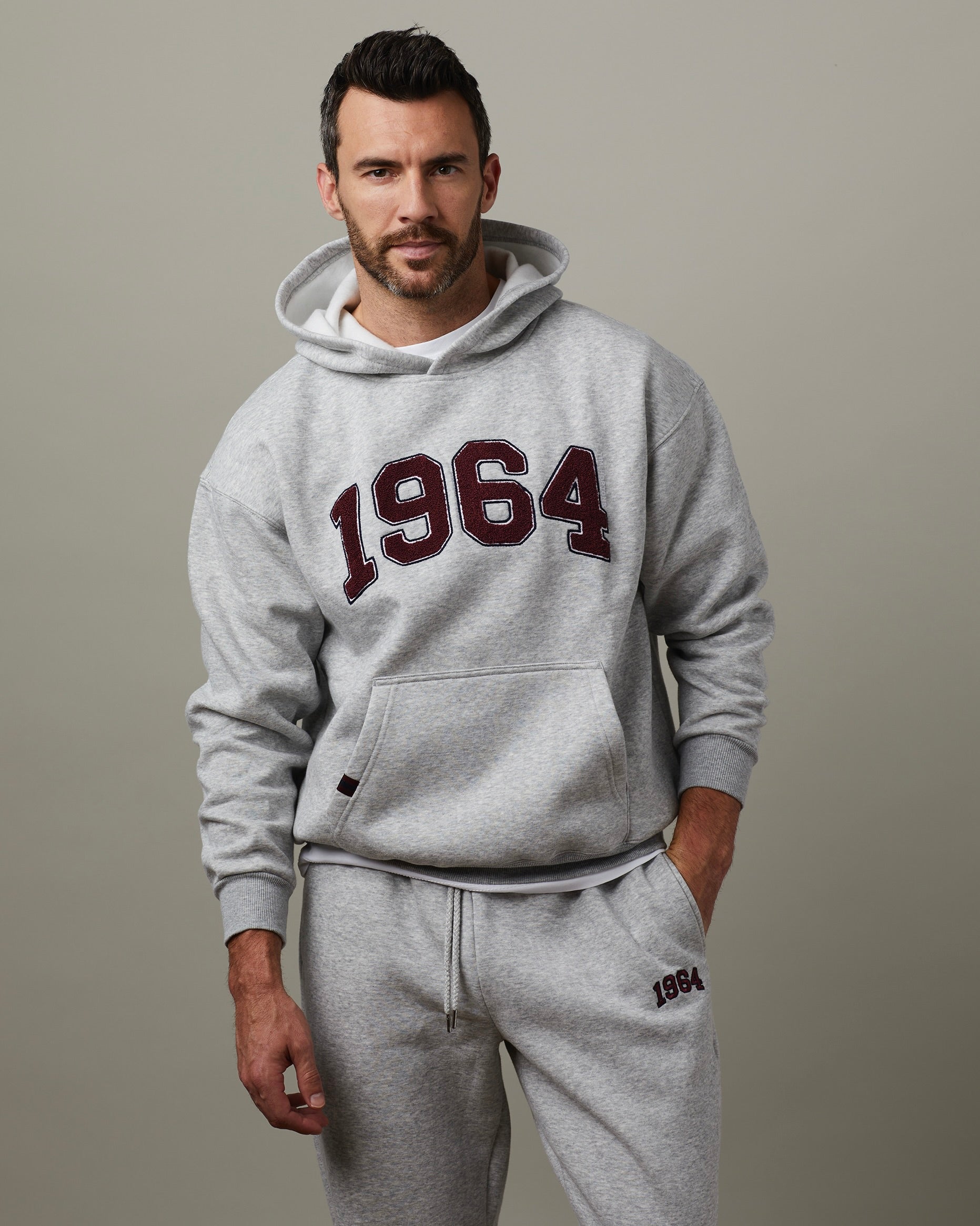 1964 Unisex Hoodie - Grey - Image #2