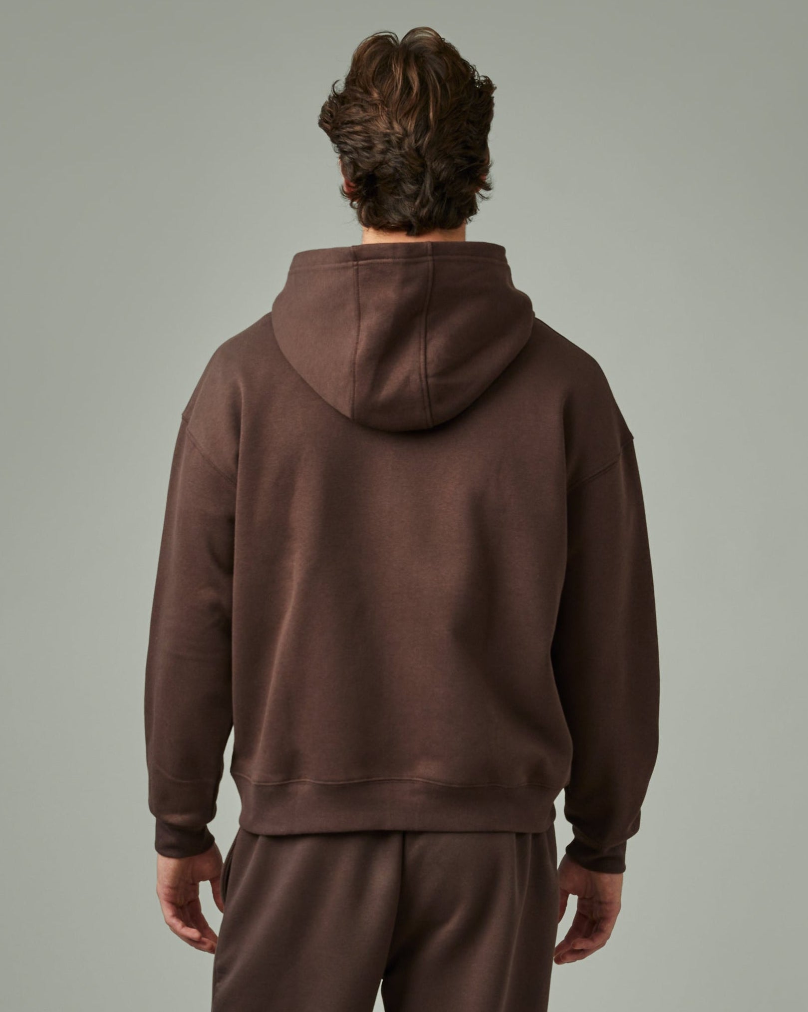 Chandail à capuchon unisexe à glissière Tim – Espresso - Image #3