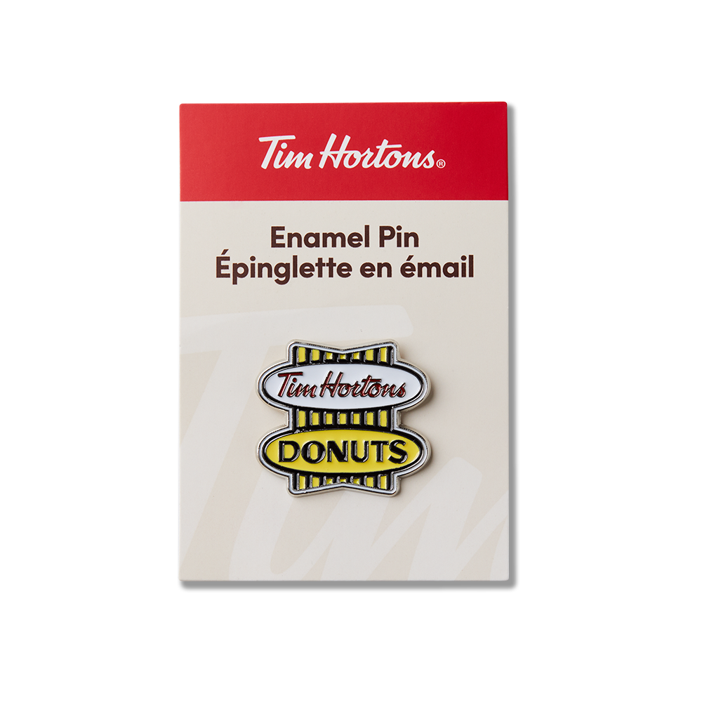 Tim Hortons Retro Logo Enamel Pin
