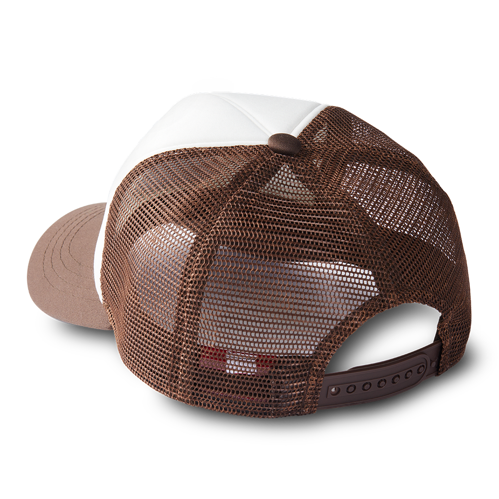 Tim Hortons Retro Donut Logo Trucker Hat in Espresso and White | Casquette de camionneur avec logo beigne rétro espresso/blanche de Tim Hortons - Image #4