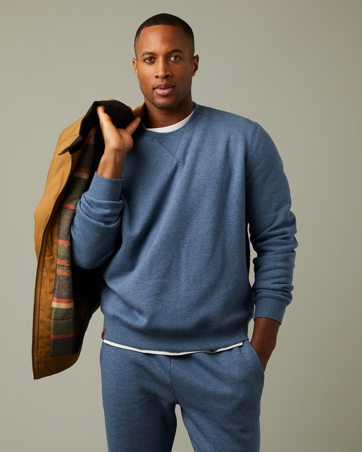 Tim Hortons Crewneck Sweatshirt | Denim Heather Unisex Crewneck | TimShop