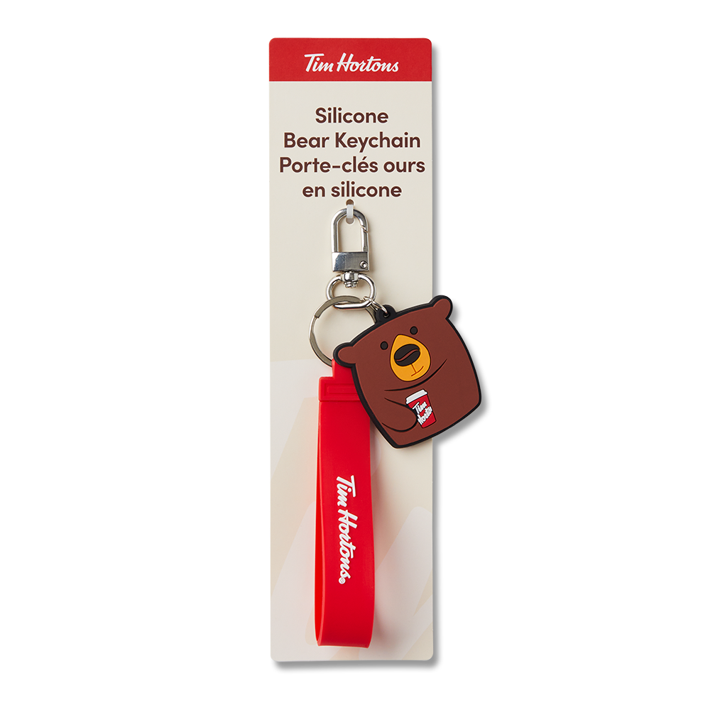 Tim Hortons Bear Silicone Keychain | Porte-clés en silicone Tim Hortons – Ours - Image #2
