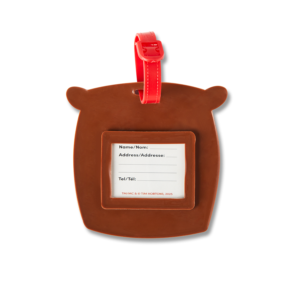 Tim Hortons Bear Silicone Luggage Tag | Étiquette de bagage en silicone Tim Hortons – Ours - Image #2