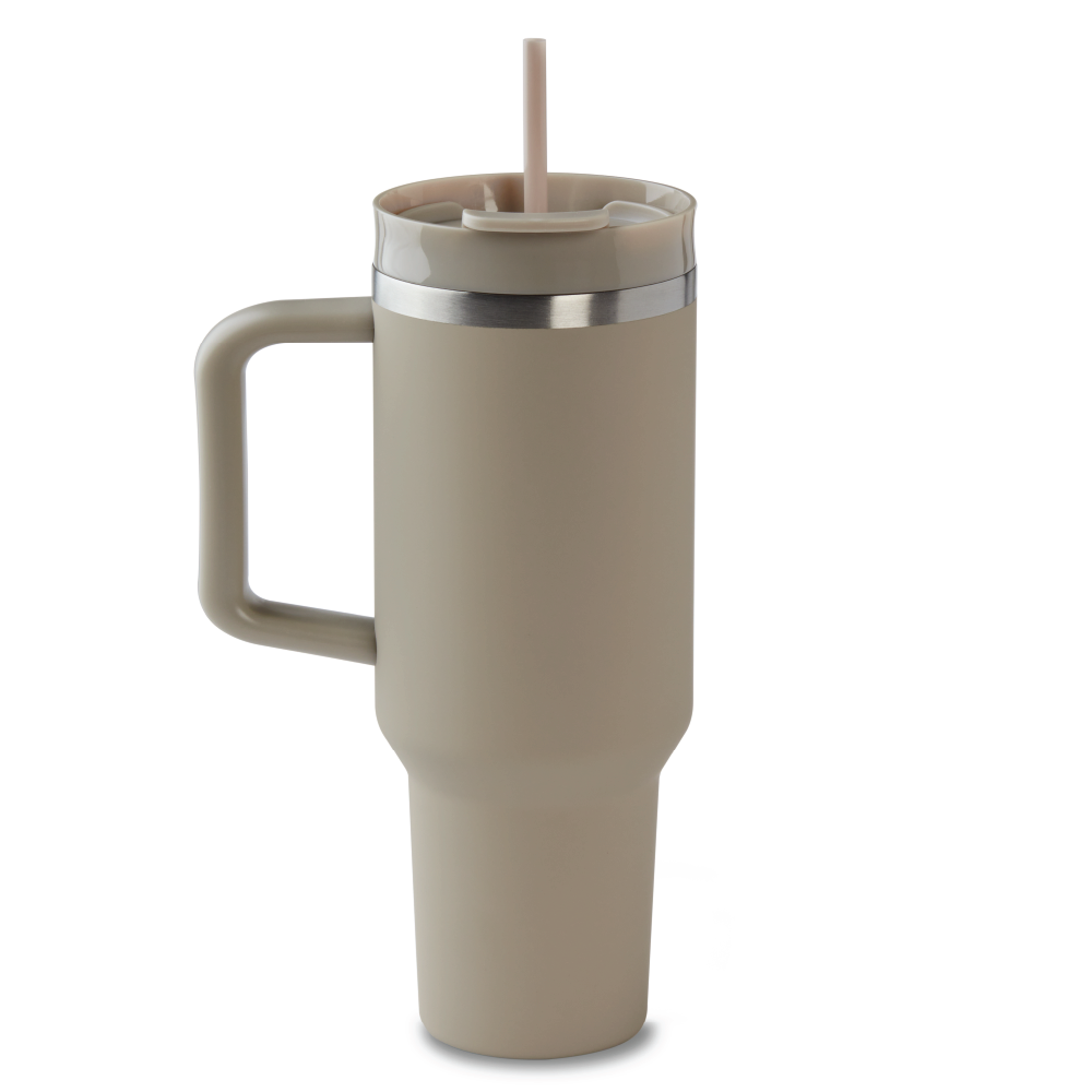 40oz Stainless Steel Tumbler - Beige - Secondary Image