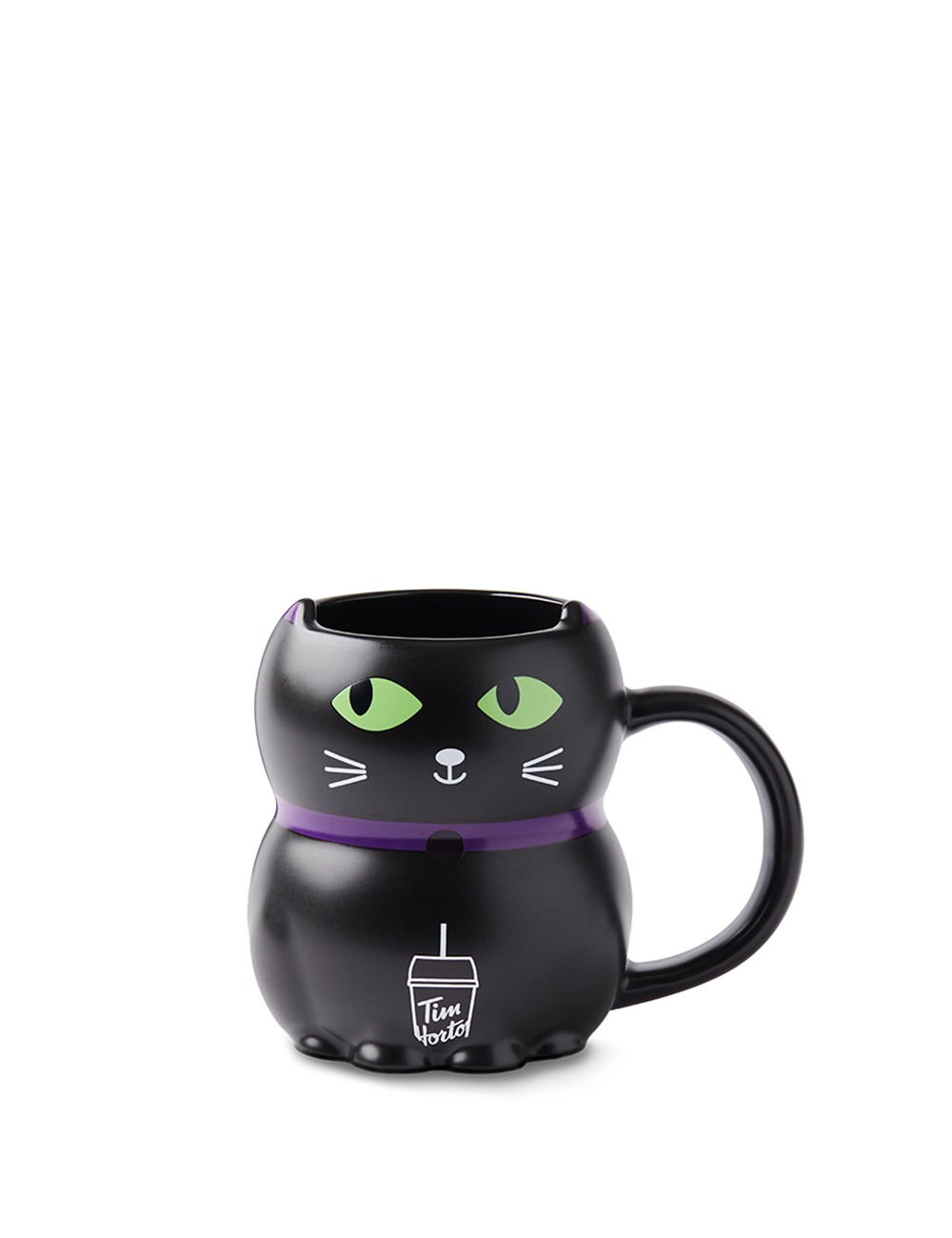 Limited edition Tim Hortons 20oz figural black cat mug | Tasse de 20 oz (chat noir) de Tim – Édition limitée  - Image #1