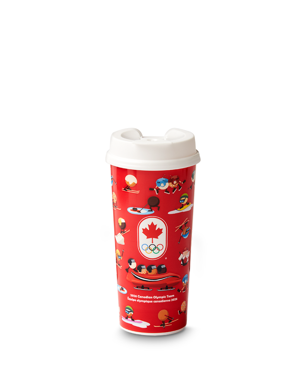 Limited edition Tim Hortons 16oz Team Canada Reusable Hot Cup | Gobelet réutilisable à boissons chaudes de 16 oz Tim Hortons d’Équipe Canada en édition limitée