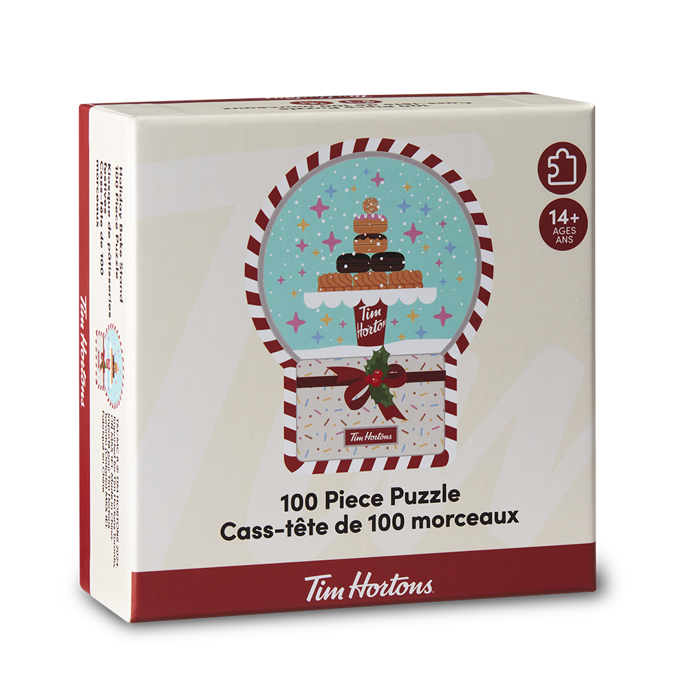 Tim Hortons 100 Piece Snow Globe Puzzle | Casse-tête boule à neige de 100 morceaux de Tim Hortons - Image #2