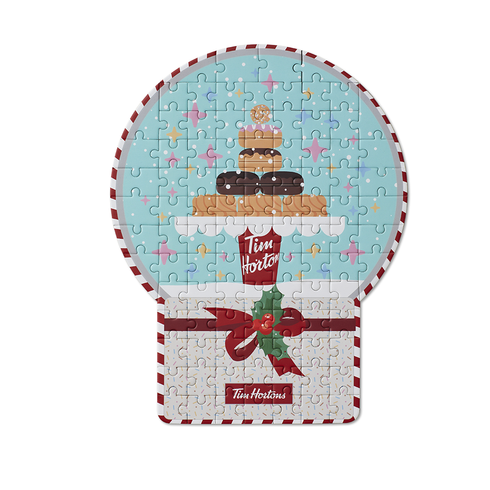 Tim Hortons 100 Piece Snow Globe Puzzle | Casse-tête boule à neige de 100 morceaux de Tim Hortons - Image #3