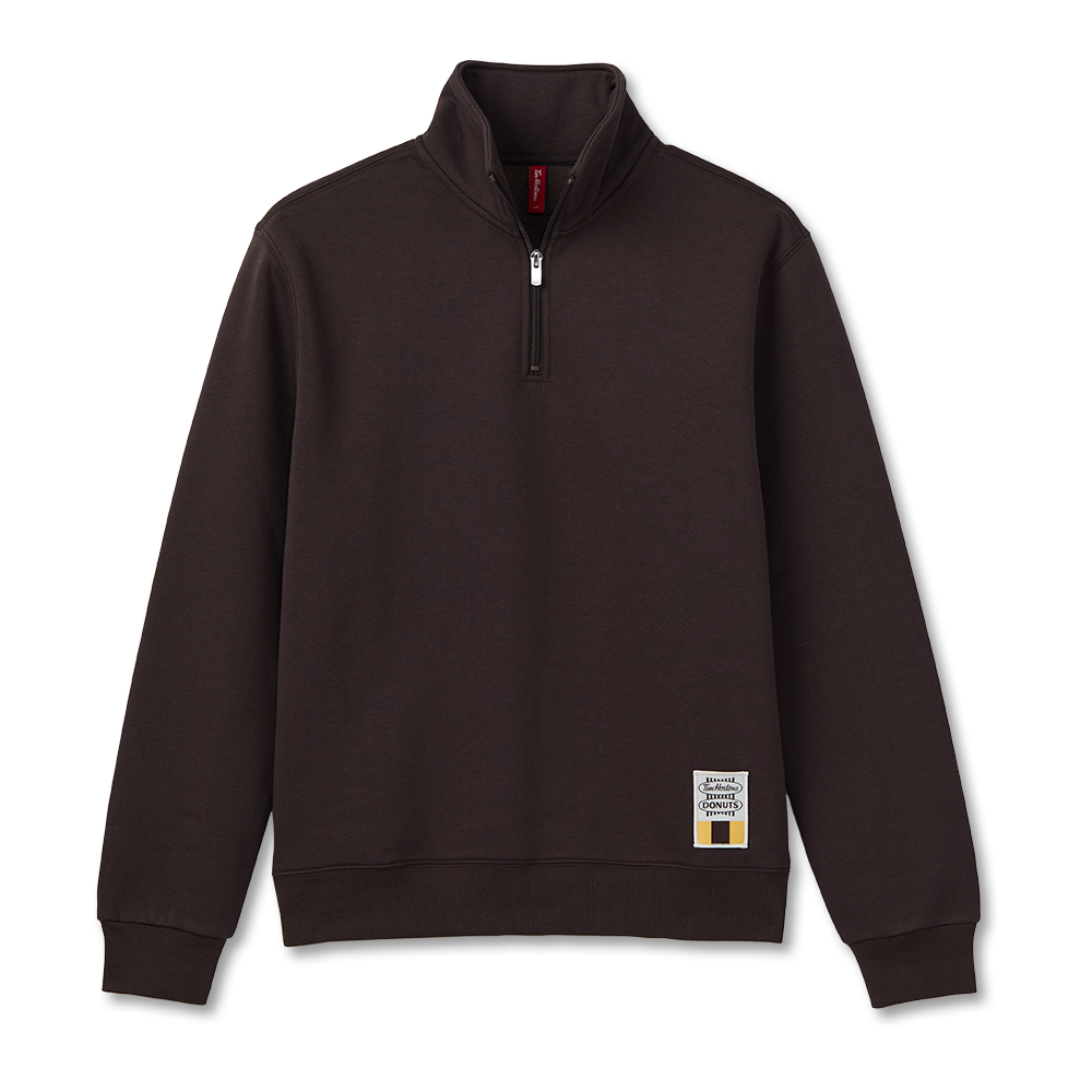 Tim Hortons Retro Espresso Quarter Zip Sweatshirt | Chandail rétro à fermeture éclair 1/4 espresso de Tim Hortons - Image #5