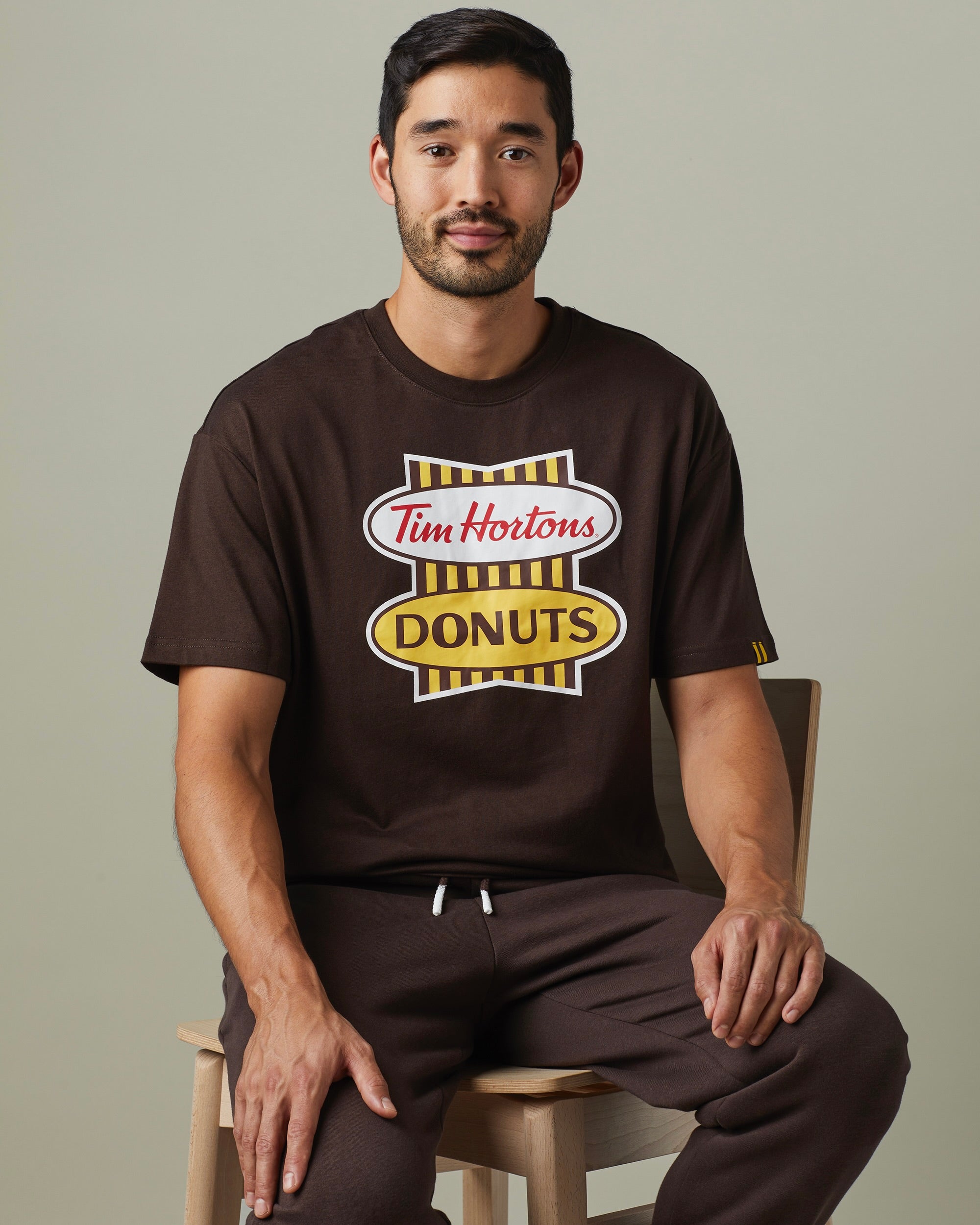 Retro Logo Unisex T- Shirt - Espresso - Secondary Image